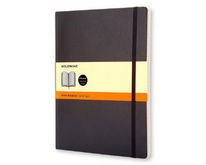 Блокнот Moleskine Classic Soft Xlarge A5+ 96 листов черный в линейку на сшивке (190x250 мм)